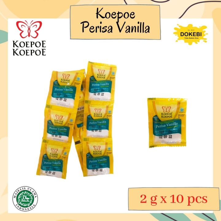 Bubuk Vanila Essence 2 G * 10 Koepoe Vanilli Perisa Koepoekoepoe