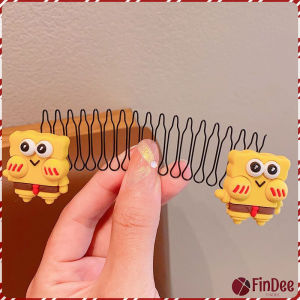 FinDee หวีดึงผมหน้าม้า ลายการ์ตูนน่ารัก กิ๊บติดผม สําหรับลูกสาว Cartoon Hair Comb