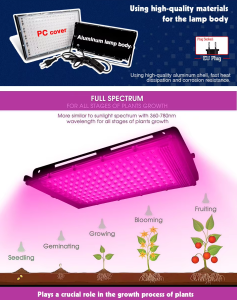 Grow Light Lampu LED Hidroponik Full Spectrum 2835 SMD AC 220V 50W Lampu Sorot Dalam dan Luar Ruangan Tanaman Rumah Kaca Tananam Hidoponik