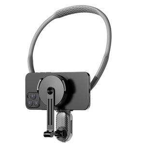 MIRELAE Phát hành nhanh Giá đỡ cổ từ tính Phổ quát Rảnh tay Giá đỡ điện thoại Di động Giá đỡ ảnh dành cho điện thoại