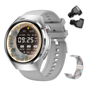 2025 New TWS Headset Smart Watch 2 in 1 Bluetooth Call Mens Sports Fitness Tracker Heart Rate Blood Oxygen Womens Health Wristband Watch NFC