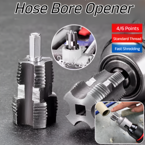 New Four or Six Water Pipe Internal and External Thread Opener Universal Thread Tap Opener Tool Integrated Electric Drill Puncher内外一体精准开丝钻头工具