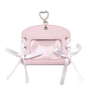 Modern Retro Wallet With Security Strap Scratch Resistant Design Holds Cards Compact Carry Photocard Holder