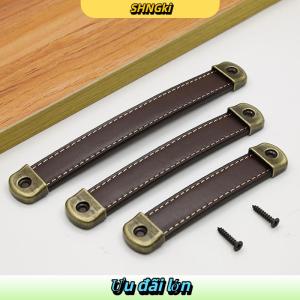 SHNGki Đồ nội thất xử lý da bò tủ quần áo ngăn kéo cửa kéo da tủ bếp xử lý phần cứng tay nắm cửa