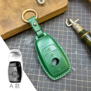 2023 Genuine Leather Car Key Cover Case Shell Bag Protective Cover for Mercedes Benz CLS CLA GL R SLK AMG A B C S R