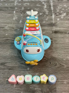 ✈️🎵 [Đồ chơi máy bay đa năng – Đàn xylophone & khối hình học thông minh]