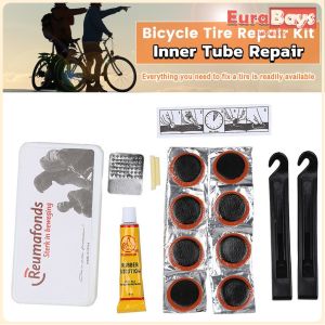 E.B. Bike Inner Tube Repair Kit Bicycle Tube Patch Kits with Portable Storage Box