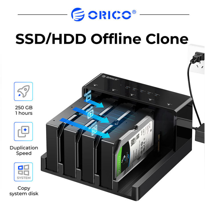 ORICO hard disk 2 Bay HDD external storage Docking Station with Offline