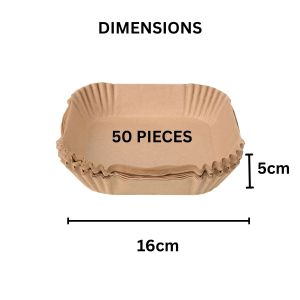💯 High Quality Certified Air Fryer Parchment Liners | 50 pcs Disposable Non-Stick Greaseproof Paper | Oil & Heat Resistant | Easy Clean Tray Paper | SG Ready Stock 🇸🇬