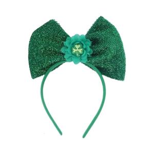 Lễ Hội Bowknot Headband với shamrock embellishments trang trí tóc cho ngày của Patrick và sự kiện lễ hội khác