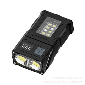 AE Flashlight with strong magnetic base work light for auto repair outdoor use magnetic attachment household use bright light rechargeable portable multifunctional ultra-bright flashlight