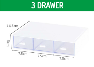 Stackable Desktop Storage Box / Desktop Organizer with Drawers / Stationery Storage Box