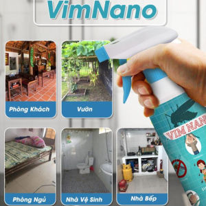 Chai Xịt Đuổi Côn Trùng Muỗi Gián Vim Nano 500ml Mùi Hương Xuất Xứ Thảo Mộc Dễ Chịu - Xua Đuổi Muỗi Gián Côn Trùng Tặng Kèm Vòi Xịt