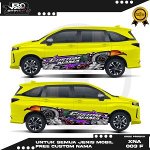 DECAL STIKER MOBIL XENIA AVANZA SIGRA MOBILIO TERBARU - THAILOOK KARAKTER FREE NAMA - XNA 03