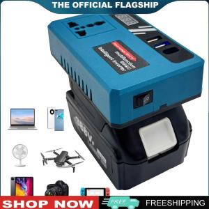 【New Arrival】 Car Power Inverter 18V/21V DC to 220V AC with Dual USB Ports for Mobile Device Charging