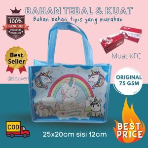 Tas Souvenir Ultah Unicorn Animal Tas Ulang Tahun Unicorn Terlaris (isi 10 pcs) tas ultah unicorn tenteng unicorn warna pink muda jakarta terlaris tas ultah unik