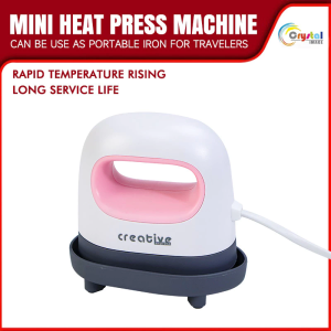 Creative Pink Mini Heat Press - Home DIY Apparel & Accessories Decorating
