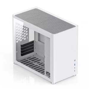 JONSBO D30 Computer Case MicroATX  Desktop Aluminum Alloy Single Glass Side Penetration Support Water-Cooled Long Graphics Card