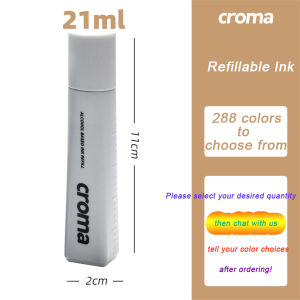 Croma Soft & Hard Dual Tip Alcohol-Based Marker Set – 288 Colors Available| Student/Anime/Fashion Design/ landscape design/ industrial design| EU Certified Refillable Ink Anti-Roll Caps