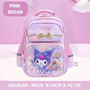 TAS FASHION ANAK PEREMPUAN / TAS RANSEL ANAK PEREMPUAN TK SD SMP / TAS ANAK KUROMI ANTI AIR