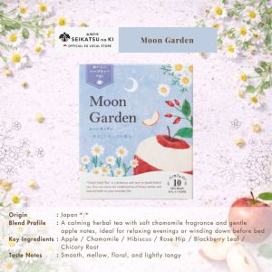 【2.9 million sold in Japan】SEIKATSU no KI Fruity Herbal Tea Moon Garden 10 Teabags Caffeine Free Japan
