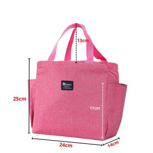 Tas Bekal Makanan Jumbo Anti Air Bento Elegan Aluminium Foil Lunch Box Tahan Panas Portable PTT