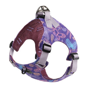 Hamshmoc No Pull Dog Harness Adjustable Soft Nylon Pet Vest Harness Comfort Control Quick Release Buckle For Walking Small Dogs