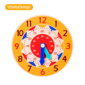 Baby Shine Jam Kayu Mainan Anak / Wooden Clock / Mainan Edukasi Jam Kayu