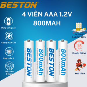 Pin Sạc Beston AAA ( 3A ) 800mAh 1.2V Ni-mh Pin remode máy lanh remode tivi  pin đồ chơi