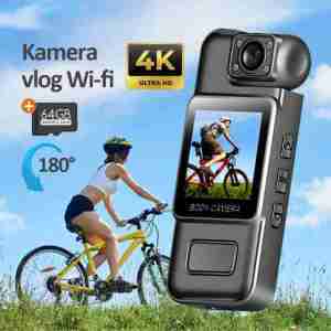 Osmo Action Camera V3 4K Ultra HD dengan WiFi dan Lensa Rotasi 180° - Kamera Vlog Portabel