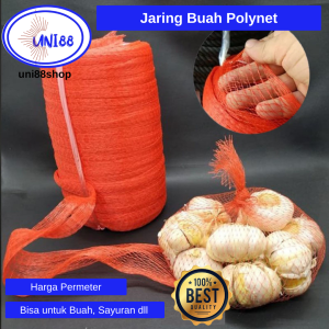 Jaring Buah Kelengkeng Polynet Waring Rembang Roll Per Meter kantong Plastik Tomat Bawang Bahan Nilon