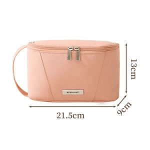 Spacious Travel Makeup Pouch with Side Handle Large-Opening Design RH2549