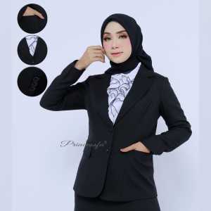 Seragam Hitam PNS Wanita Setelan Hitam Guru wanita Blazer Hitam rok A wanita PDH hitam guru wanita Setelan ASN hitam rok A