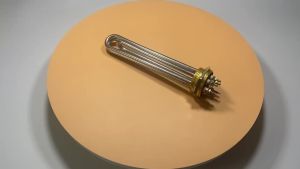 LUJINXUN Electric Heating Element with Probe 1 1/4" 1 1/2" 2" Immersion Heater Tube 220V Tubular Booster 3KW 4.5KW 6KW 9KW 12KW