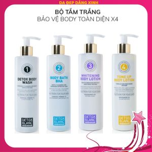 BỘ TẮM TRẮNG BODY DETOX BLANC THAN HOẠT TÍNH TRẮNG TOÀN DIỆN X4
