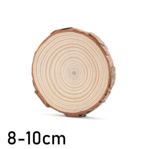 3Pcs Round Natural Wood Coaster Decor Unfinished Wood Slabs DIY Rustic Wedding Crafts Perfect Gift