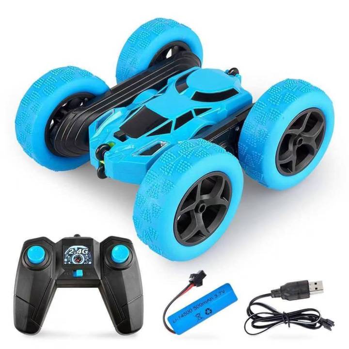 Buy INCLUS SHOP 4WD Double Sided Rotating Stunt Car for Kids Radio