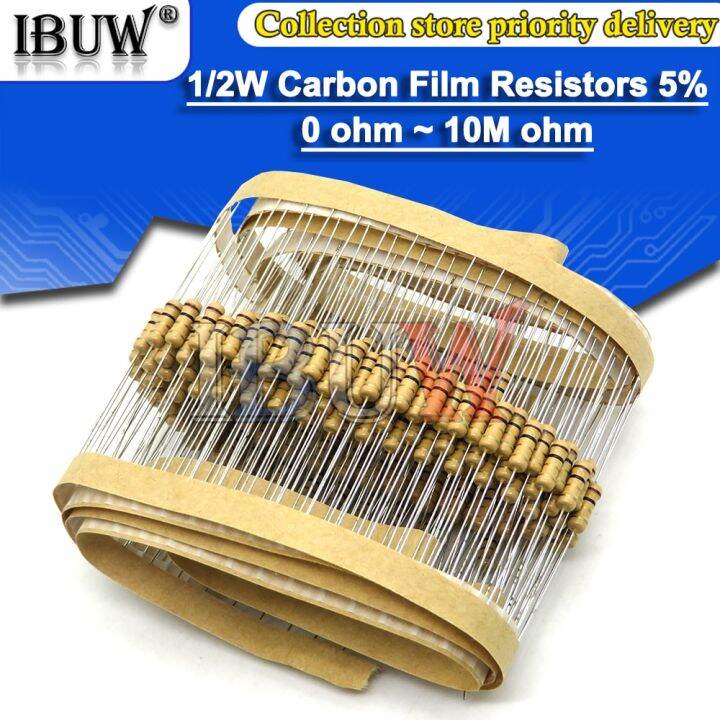 Pcs W Carbon Film Resistors R M R R R K K K