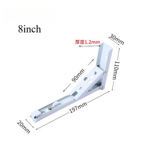 1/2PCS Spring Type Folding Angle Bracket Adjustable Wall Mounted Table Shelf Bracket Triangle Bracket