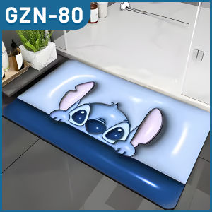 ORANGE Keset Kamar Mandi Diatomite 3D Anti Slip 40x60cm - Keset Diatomite 3D Nyerap Air Anti Slip