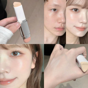 Dual-ended Lazy Foundation Stick 2-in-1 Double-Ended Foundation Stick Lightweight Moisturizing Hydrating Sheer Non-Cake-Up Foundation