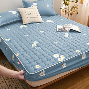 CHT ผ้าปูที่นอน6ฟุต 3ฟุต/3.5ฟุต/5ฟุตTopper ชุดผ้าปูที่นอน กันไรฝุ่น ผ้าปูหน้านุ่ม ผ้าคลุมเตียง ซักได้ พับได้ 7 สไตล์ให้เลือก ปลอกหมอนฟรี1-2 ชิ้น