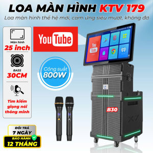 Loa Kéo Karaoke Di Động Màn Hình Cảm Ứng KTV179 – Màn Hình Sắc Nét 25 inch  Kho Nhạc Online Micro Không Dây Âm Chuẩn Hát Karaoke Dạy Học Xem Phim Đều Được
