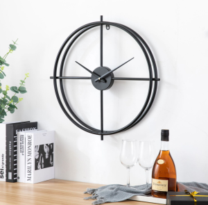 Minimalist Nordic Series Clock Iron Art Hot Sale Home Living Room Simple and Fashion Retro Creative Vintage Wall Clock Decorations