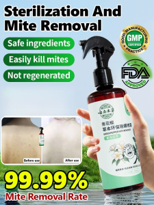 Plant-based Mite-removing 3-in-1 Multi-purpose Natural Spray Green Sichuan Pepper Mite-removing Spray Environmentally Friendly Mite-removing Spray