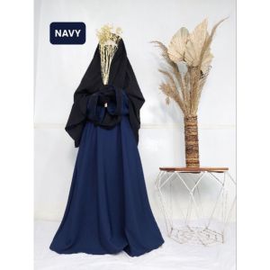 Abaya Turki Set | Dress Abaya Set | Baju lebaran Muslimah | Gamis Set
