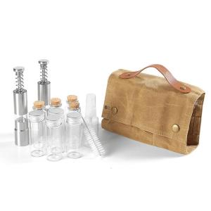 Camping Organizers Travel Container Bag with Clear Seasoning Bottle Outdoor Jar Containers