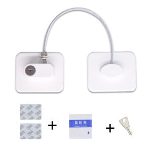 Child Safety Lock Fridge Lock Restrictor Safety Locks Adhesive Freezer Door Lock Window Non-punching Lock Baby Safety Children Protection Cupboard Lock with Key | Home Promall