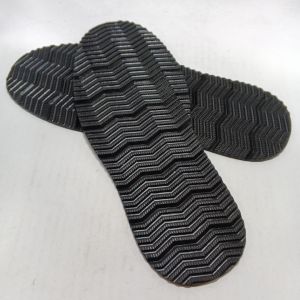 Outsole Sol Potong Karet Rubber Premium untuk Sepatu Sandal Sneakers Karet Hitam dan Gum Fortune