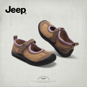 Jeep Retro phẳng Mary Jane Giày mùa hè mới Giày nữ thoải mái thích hợp đa năng đi lại miệng nông giày đơn